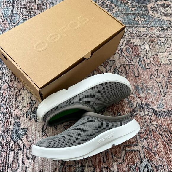 OOFOS OOCOOZIE NWT Sport Mule Men’s Size 12.5 Slate Charcoal Grey Slip-On Shoes main image 5